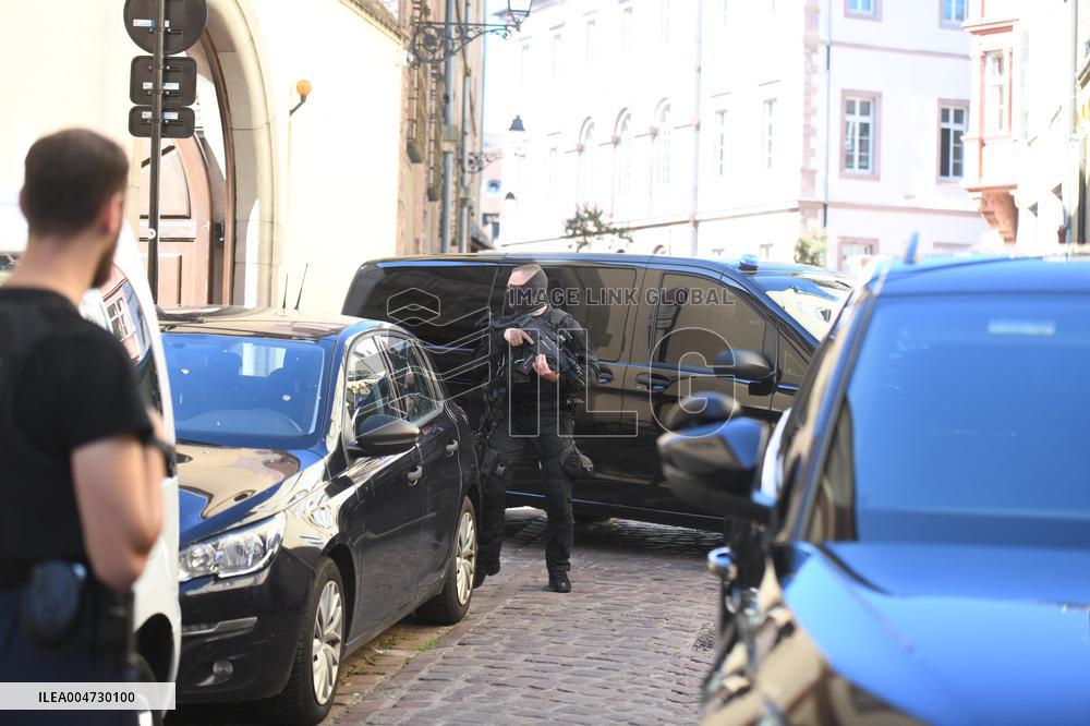Arrival of Nordhal Lelandais at Courthouse - Colmar