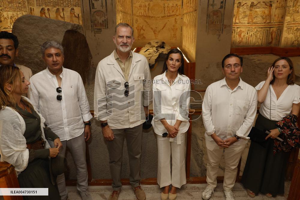 Spanish Royal Couple Visits The Valley of the Kings - Egypt