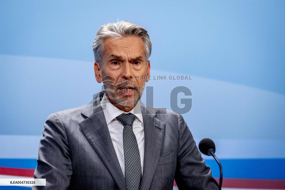 PM Dick Schoof At Weekly Press Conference - Netherlands