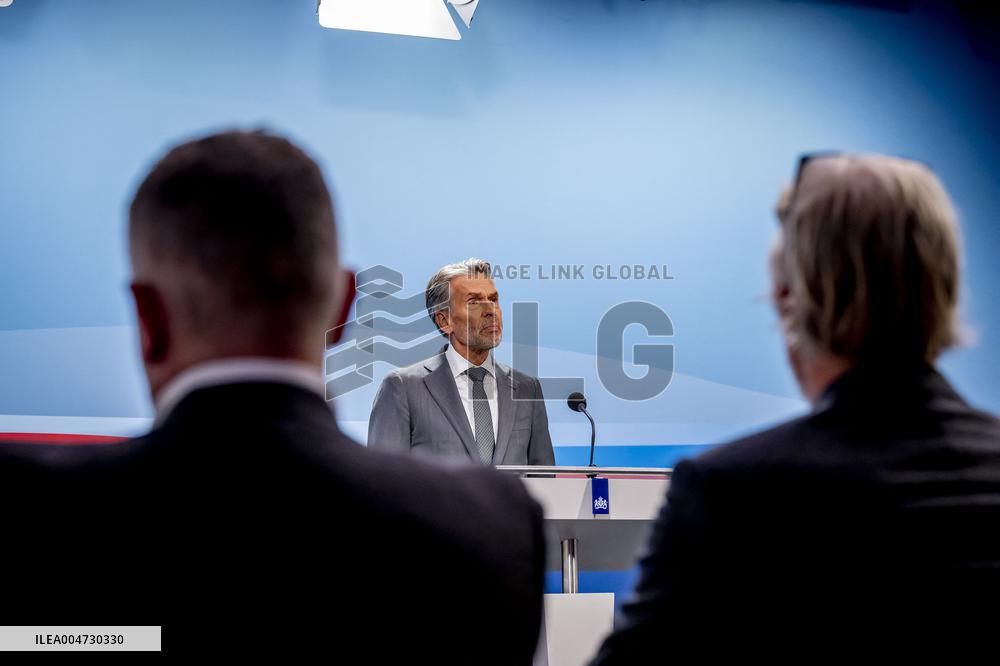 PM Dick Schoof At Weekly Press Conference - Netherlands