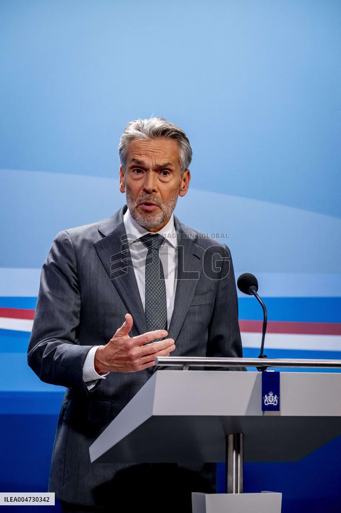 PM Dick Schoof At Weekly Press Conference - Netherlands