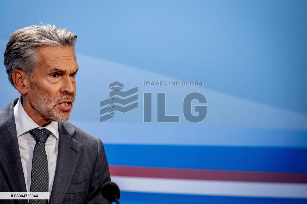 PM Dick Schoof At Weekly Press Conference - Netherlands