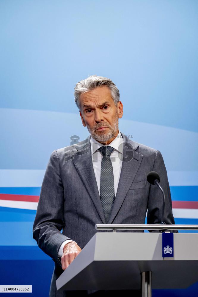 PM Dick Schoof At Weekly Press Conference - Netherlands