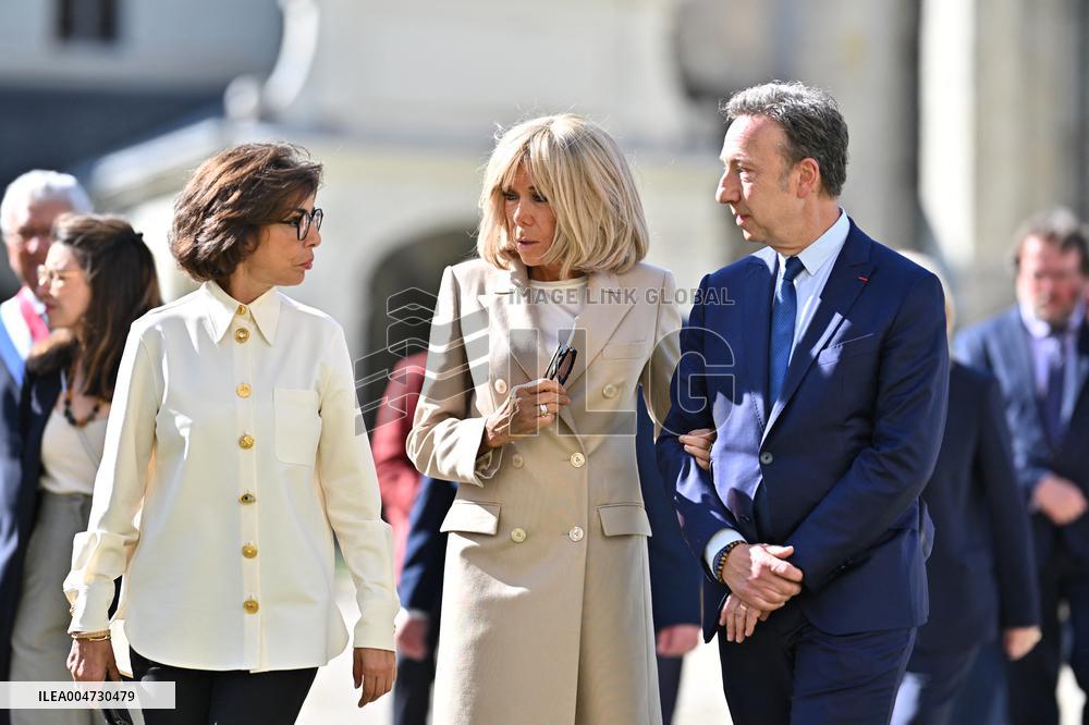 President Macron Visits Pontlevoy Abbey - Pontlevoy