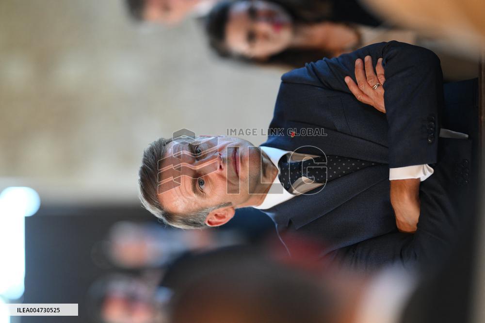 President Macron Visits Pontlevoy Abbey - Pontlevoy