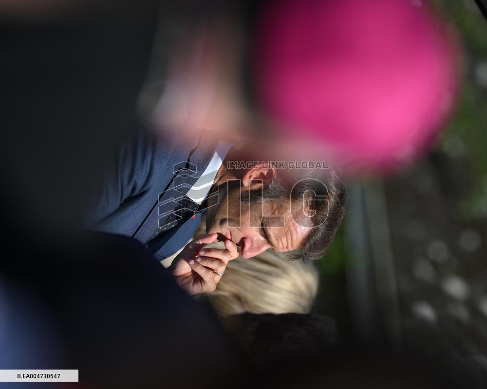 President Macron Visits Pontlevoy Abbey - Pontlevoy