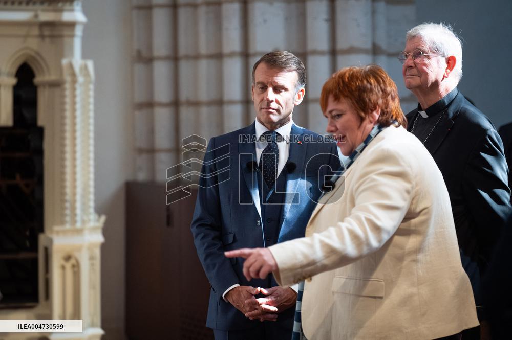 Macron Inauguration of The Towers of Notre-Dame Cathedral - Paris