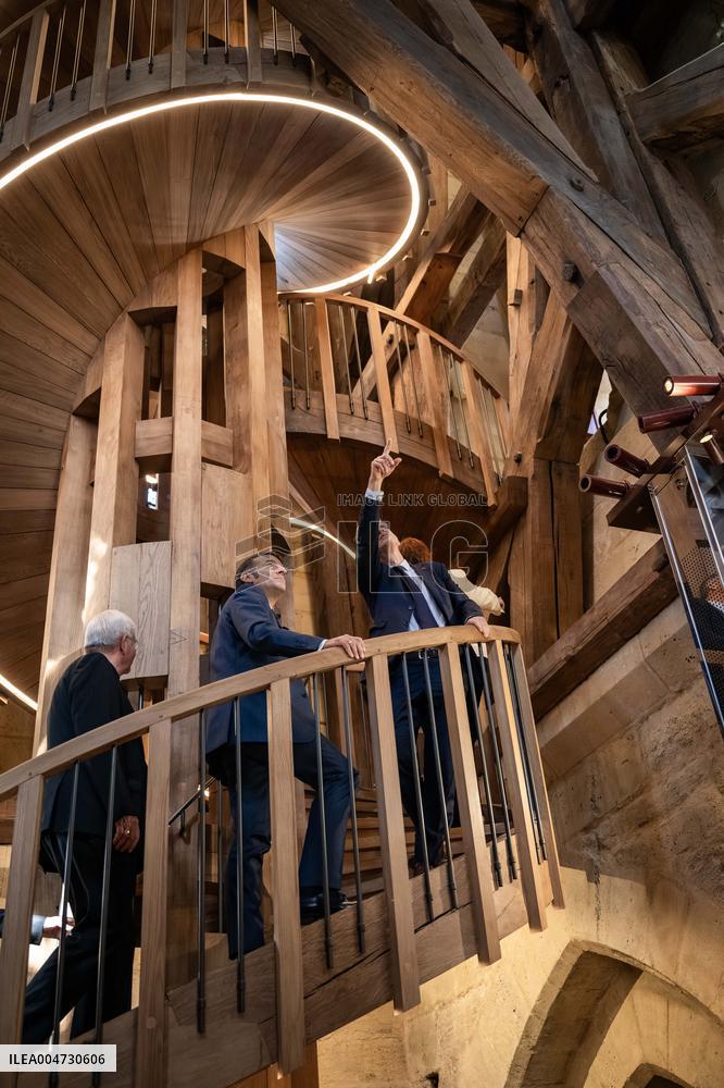 Macron Inauguration of The Towers of Notre-Dame Cathedral - Paris