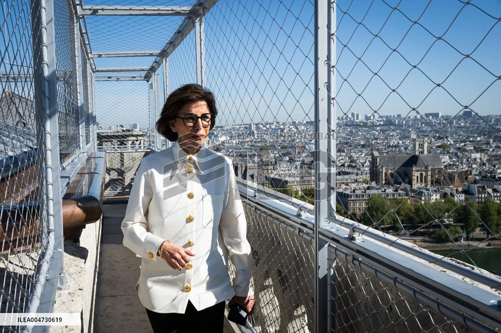 Macron Inauguration of The Towers of Notre-Dame Cathedral - Paris