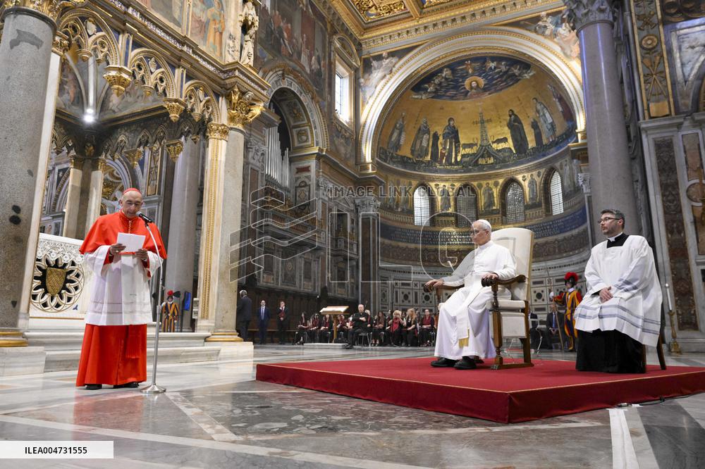 Pope Leo XIV Attends The Diocesan Assembly of Rome