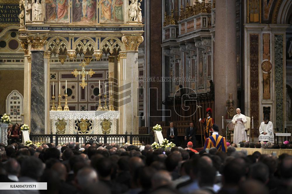 Pope Leo XIV Attends The Diocesan Assembly of Rome