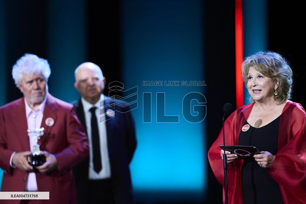 73rd San Sebastian International Film Festival: ‘Pedro Almodovar, Agustin Almodovar, Esther Garcia - Donostia Award
