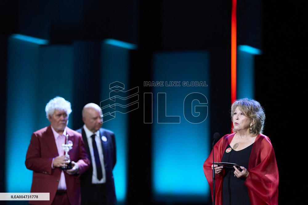 73rd San Sebastian International Film Festival: ‘Pedro Almodovar, Agustin Almodovar, Esther Garcia - Donostia Award