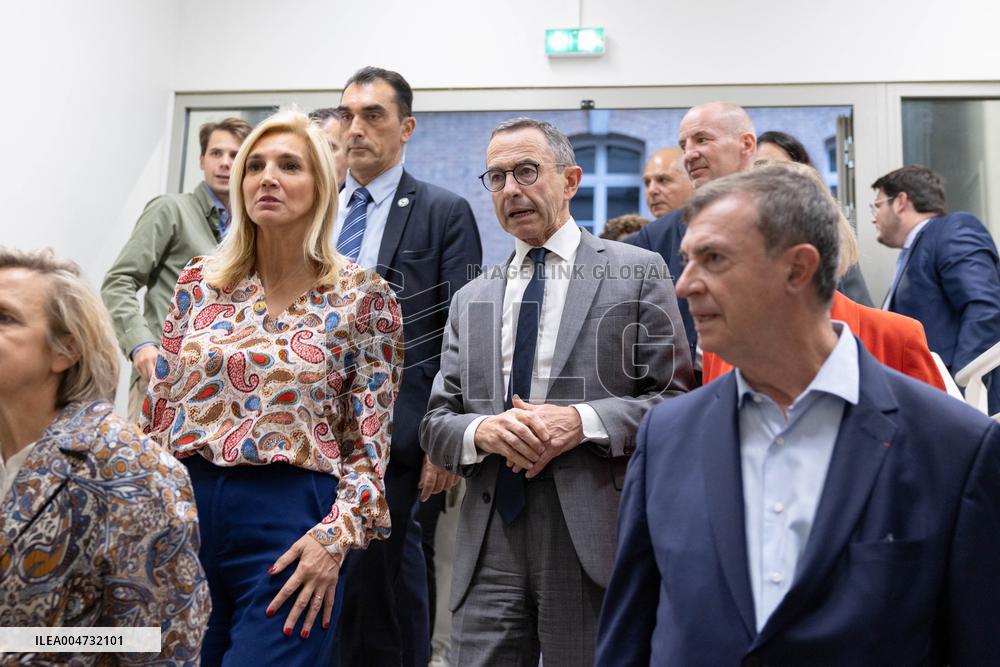 Meeting of Michel Barnier for the Partial Legislative Election - Paris AJ