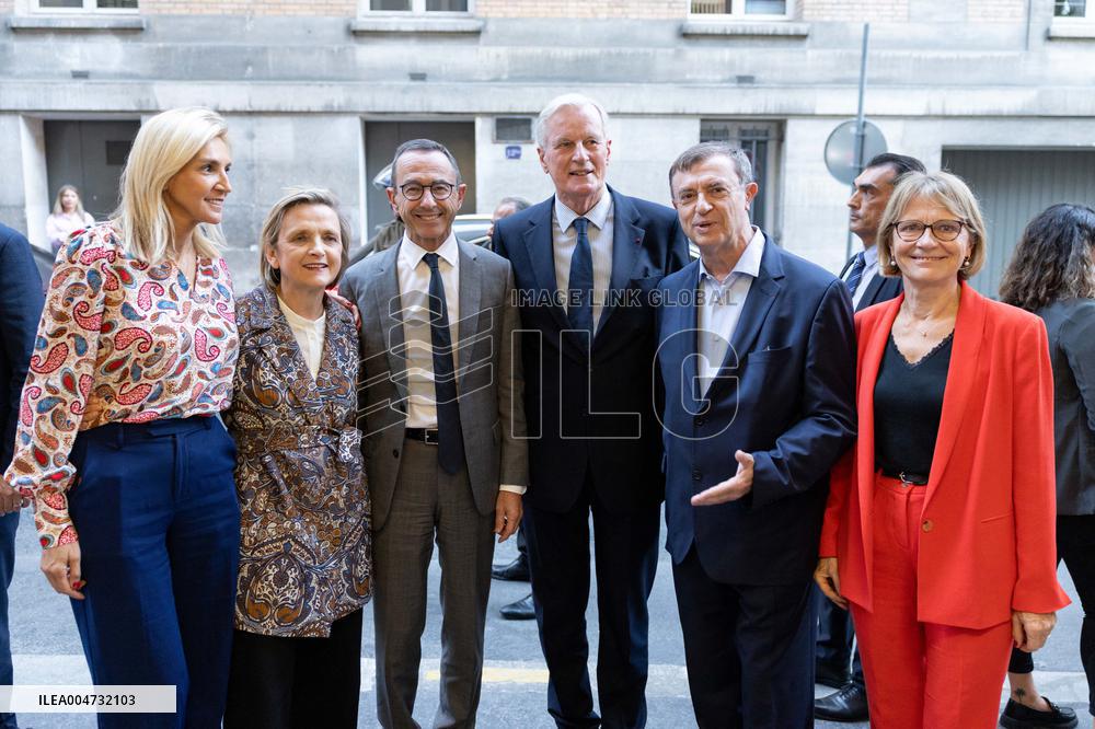 Meeting of Michel Barnier for the Partial Legislative Election - Paris AJ