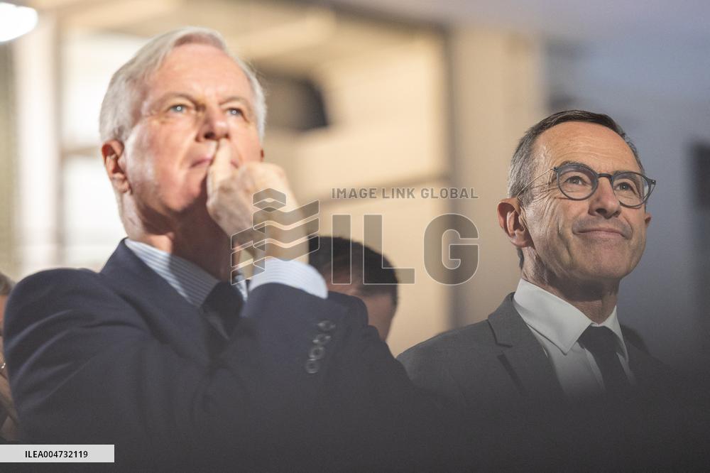 Meeting of Michel Barnier for the Partial Legislative Election - Paris AJ
