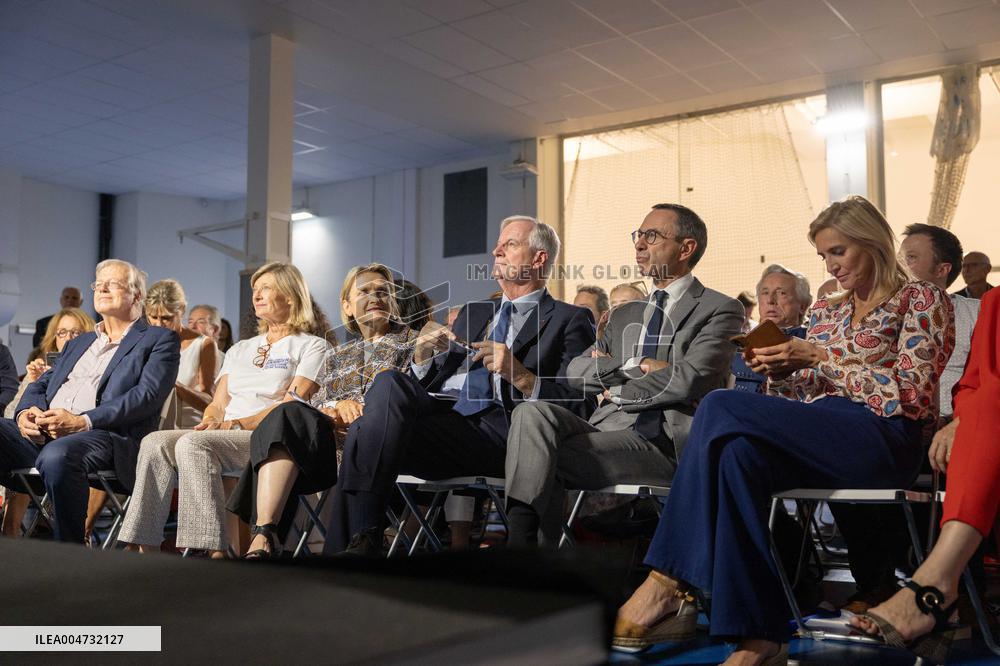 Meeting of Michel Barnier for the Partial Legislative Election - Paris AJ