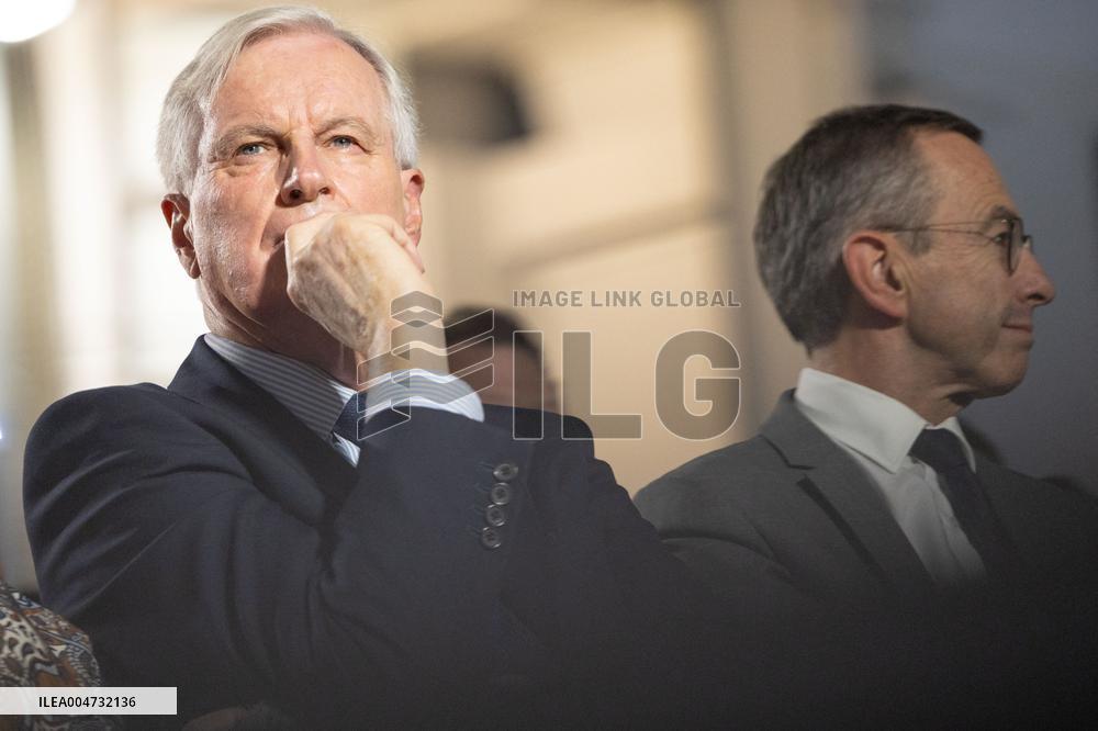 Meeting of Michel Barnier for the Partial Legislative Election - Paris AJ