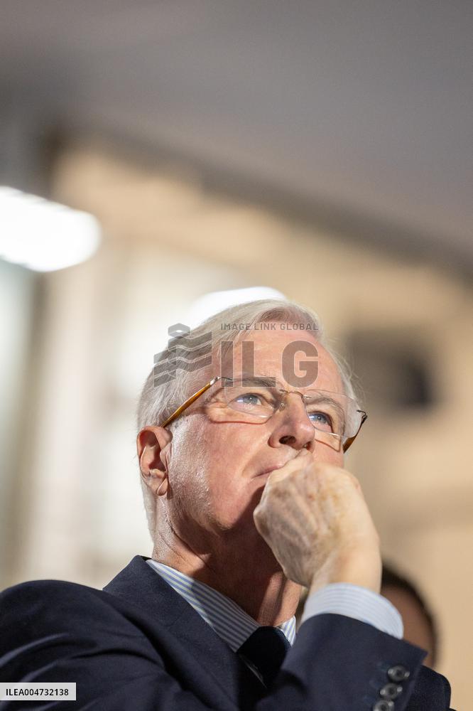 Meeting of Michel Barnier for the Partial Legislative Election - Paris AJ