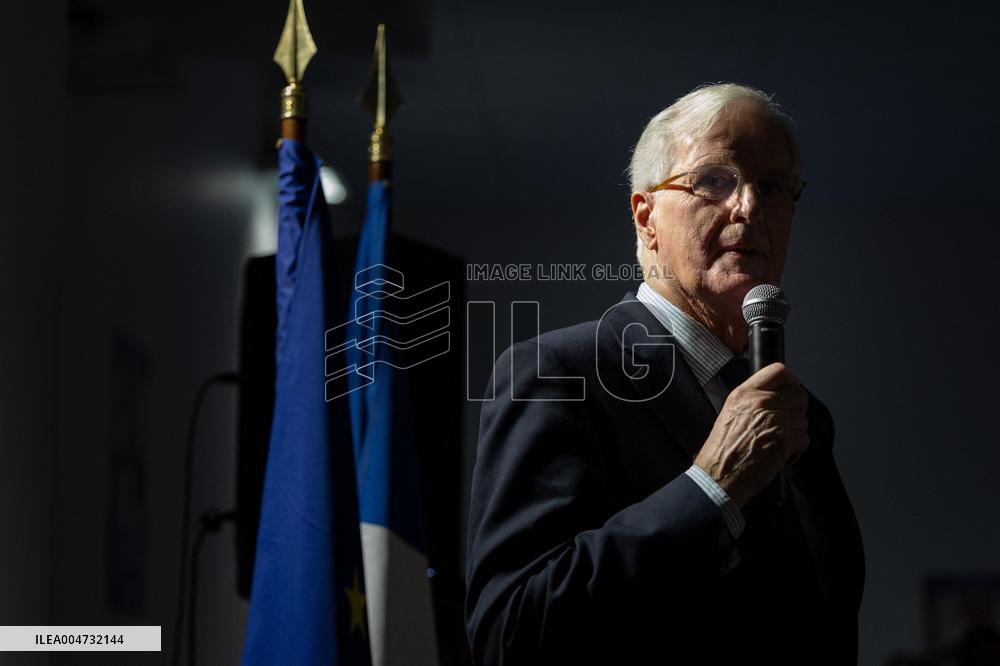 Meeting of Michel Barnier for the Partial Legislative Election - Paris AJ