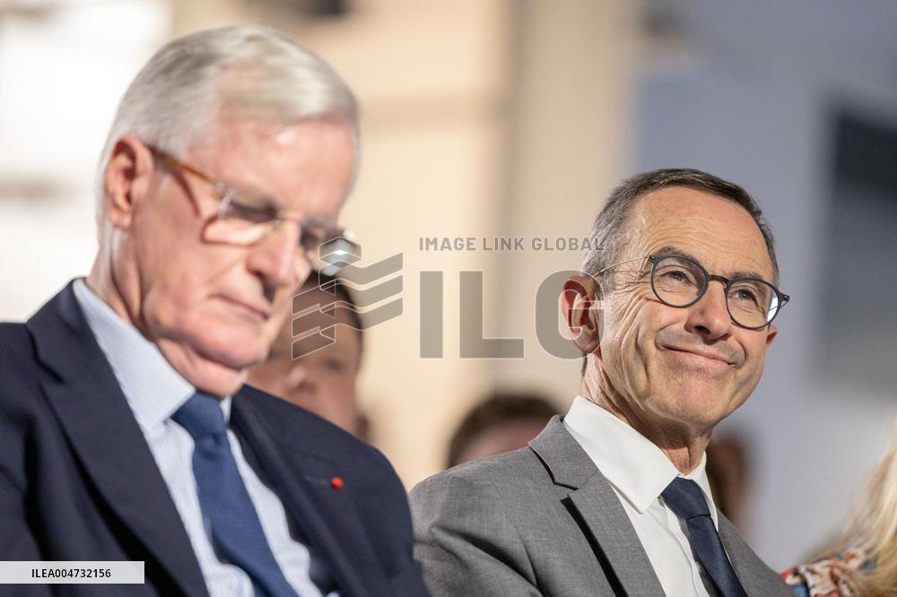 Meeting of Michel Barnier for the Partial Legislative Election - Paris AJ