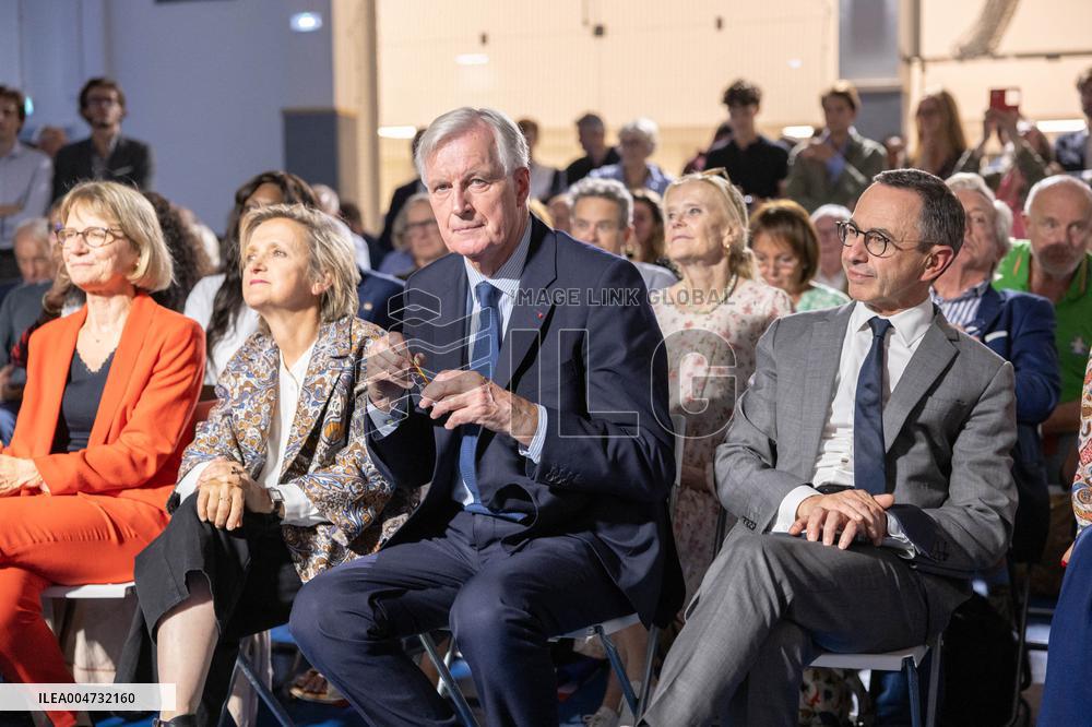 Meeting of Michel Barnier for the Partial Legislative Election - Paris AJ