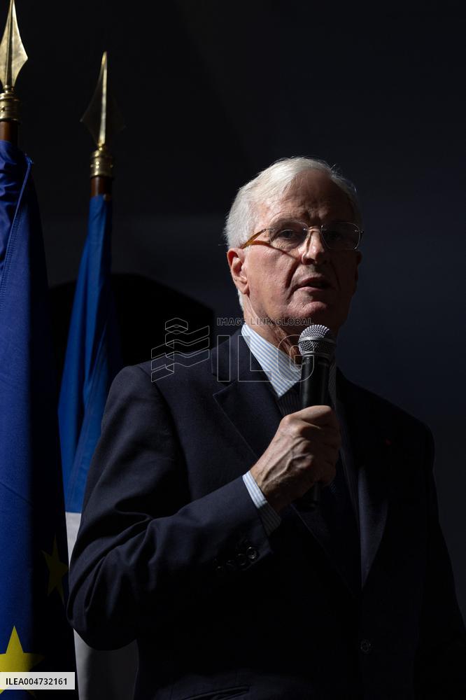 Meeting of Michel Barnier for the Partial Legislative Election - Paris AJ