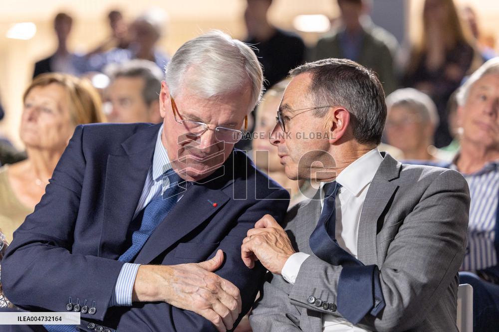 Meeting of Michel Barnier for the Partial Legislative Election - Paris AJ