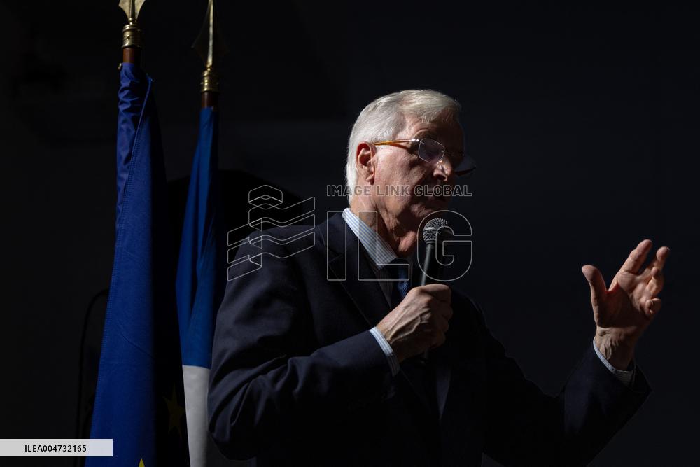 Meeting of Michel Barnier for the Partial Legislative Election - Paris AJ