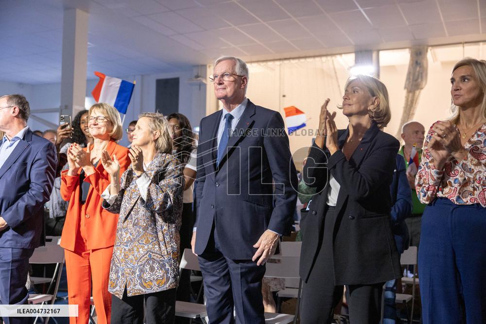 Meeting of Michel Barnier for the Partial Legislative Election - Paris AJ