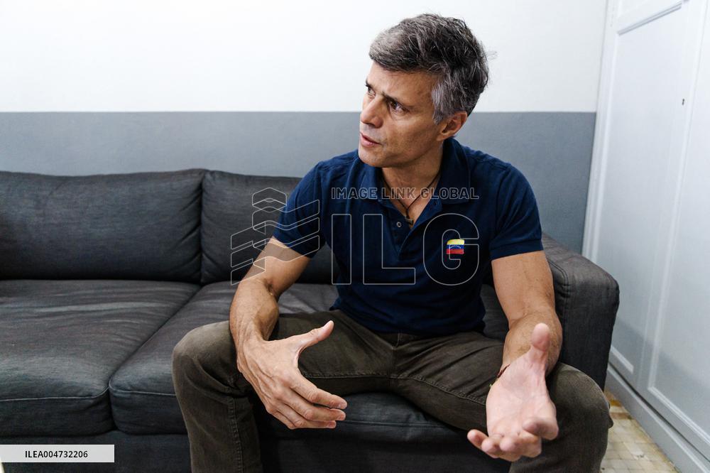 Venezuelan opposition leader Leopoldo Lopez - Madrid