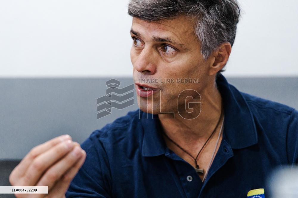 Venezuelan opposition leader Leopoldo Lopez - Madrid