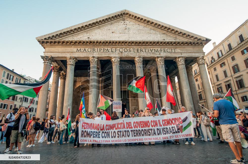 Rally For Solidarity With Palestine - Rome