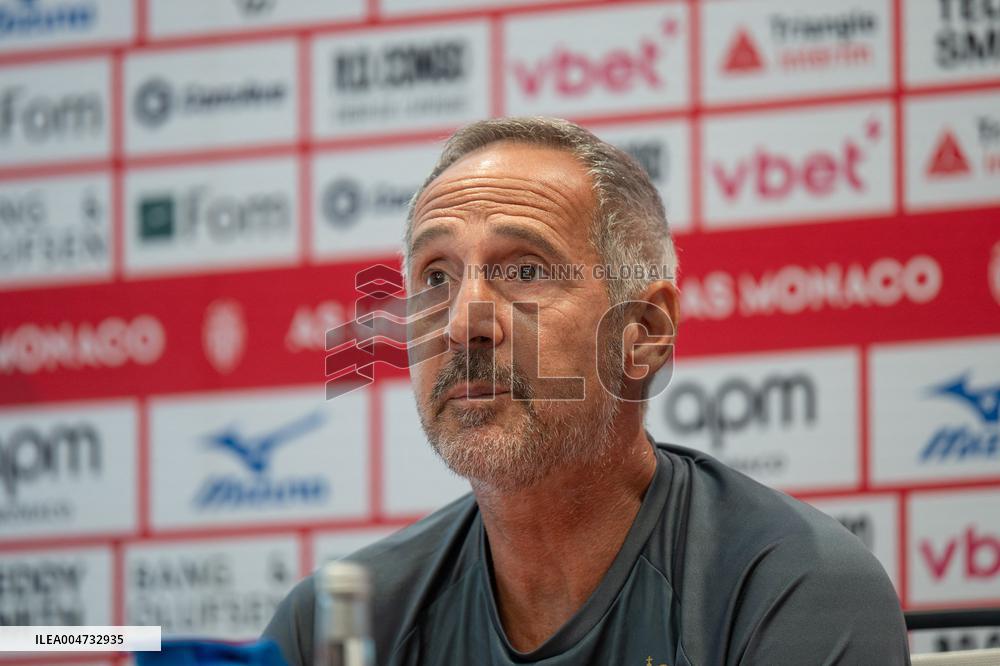 AS Monaco Football Club Press Conference - La Turbie