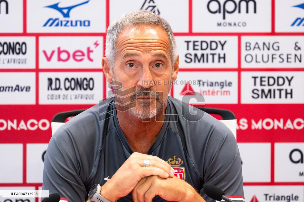 AS Monaco Football Club Press Conference - La Turbie