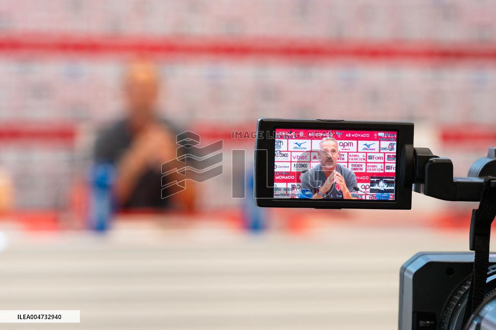 AS Monaco Football Club Press Conference - La Turbie