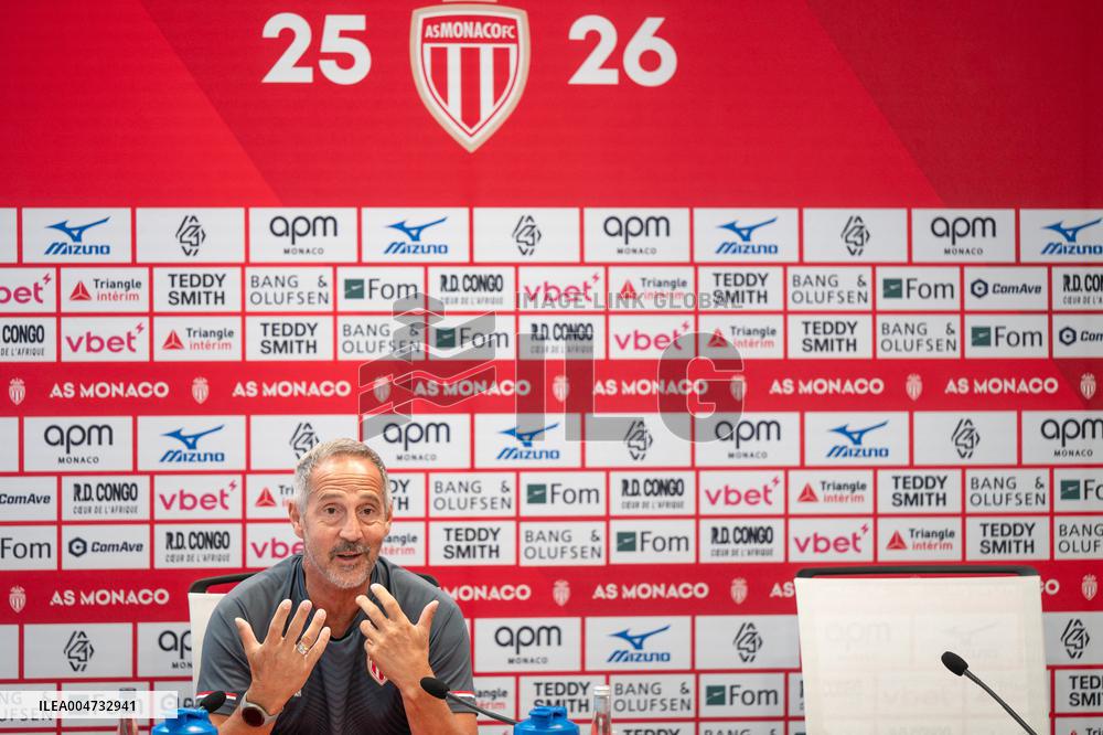 AS Monaco Football Club Press Conference - La Turbie