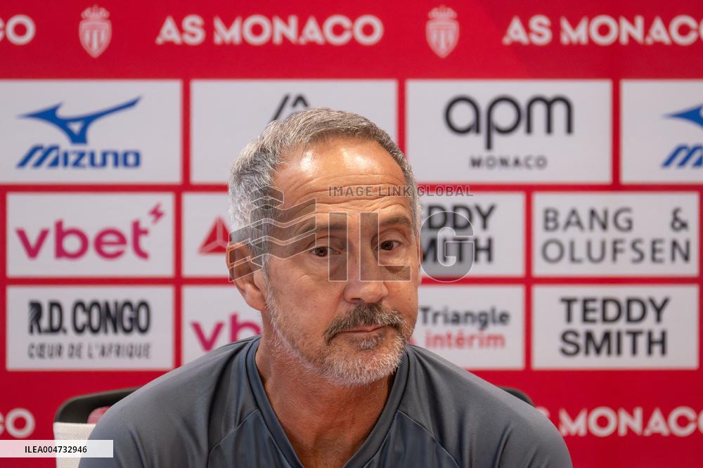AS Monaco Football Club Press Conference - La Turbie