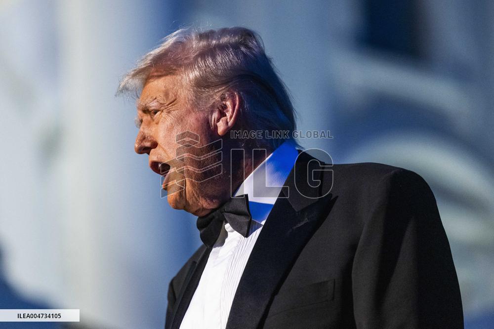 US President Trump departs the White House for Dinner at Mount Vernon