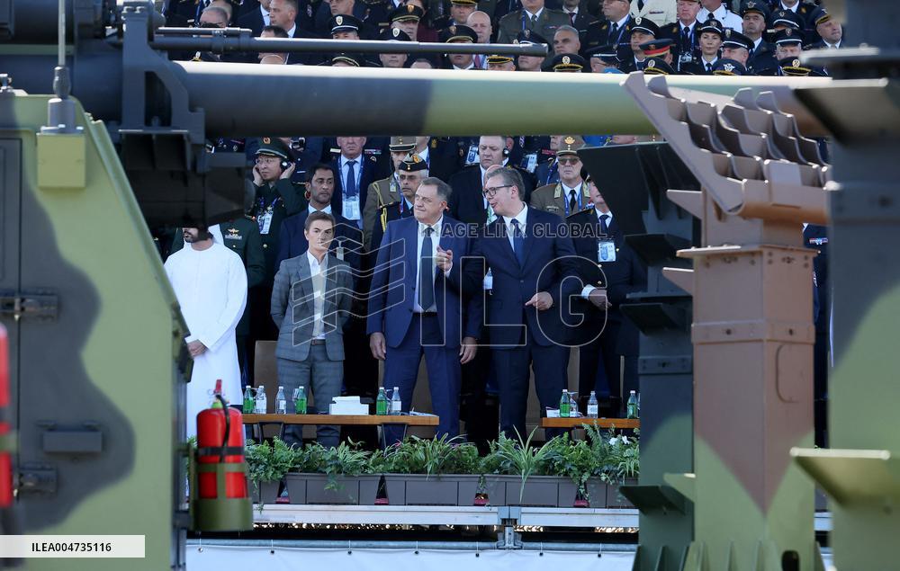 Military parade marking the Day of Serbian Unity