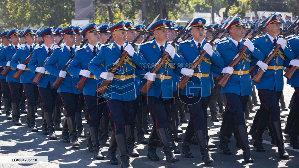 Military parade marking the Day of Serbian Unity