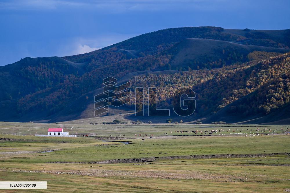 Autumn scenery of the Hanshan Mountain