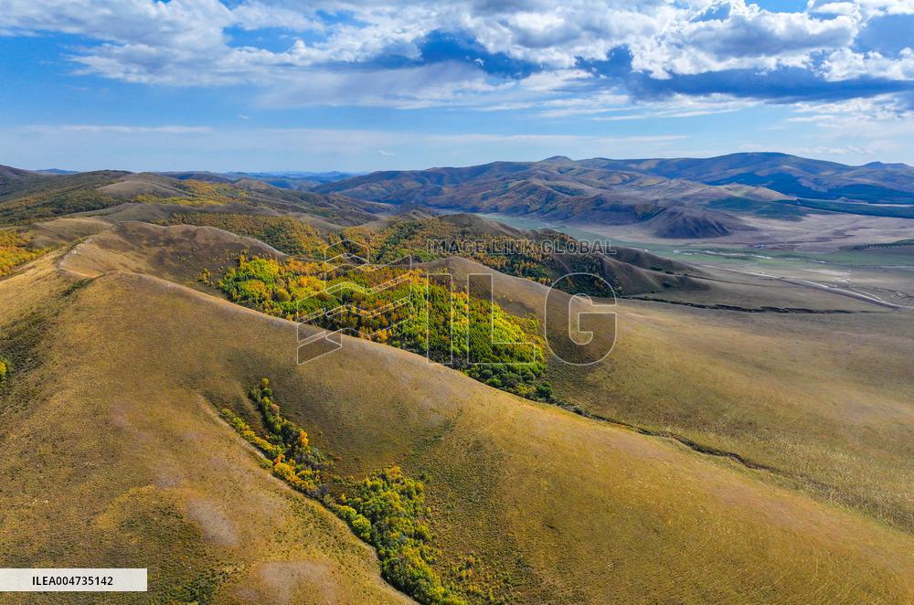 Autumn scenery of the Hanshan Mountain