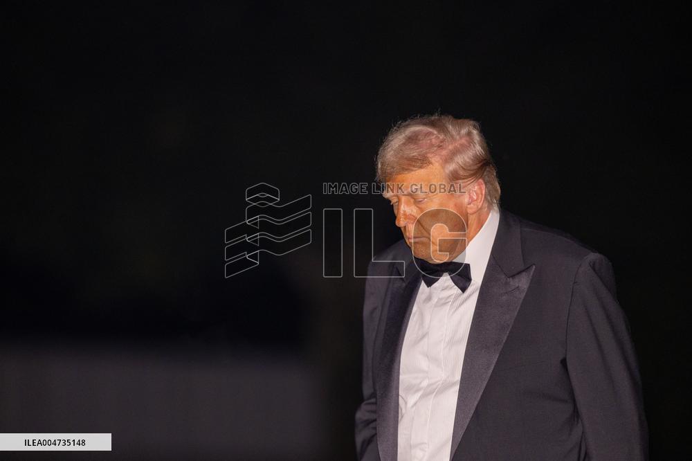 Donald Trump arrives at the White House - Washington