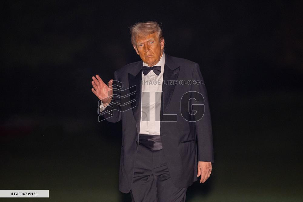 Donald Trump arrives at the White House - Washington