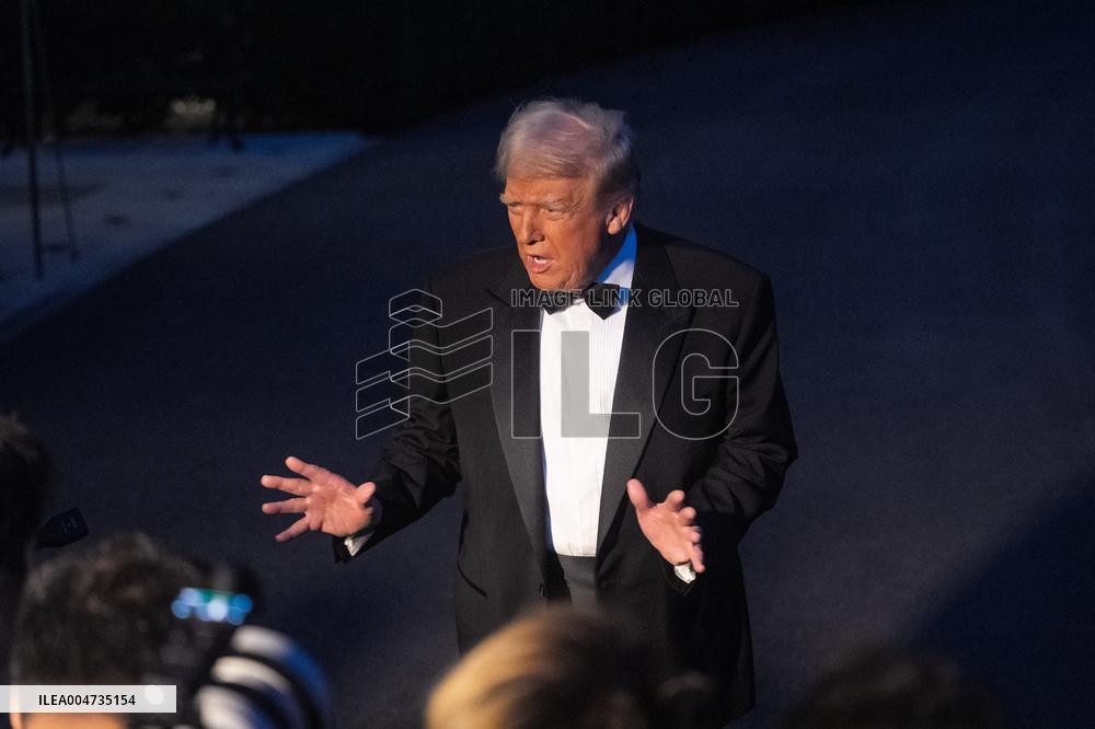 Donald Trump arrives at the White House - Washington