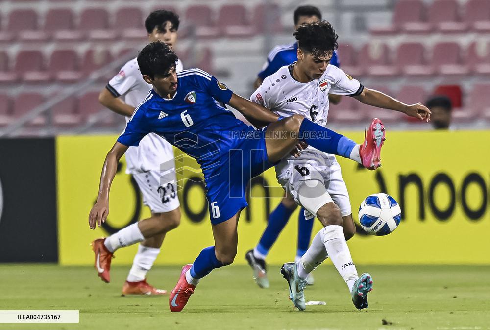 Gulf Cup Qatar 2025 Group B football match between Iraq and Kuwait