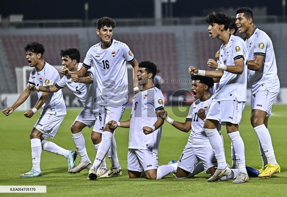 Gulf Cup Qatar 2025 Group B football match between Iraq and Kuwait