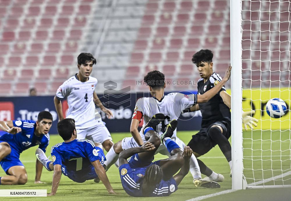 Gulf Cup Qatar 2025 Group B football match between Iraq and Kuwait
