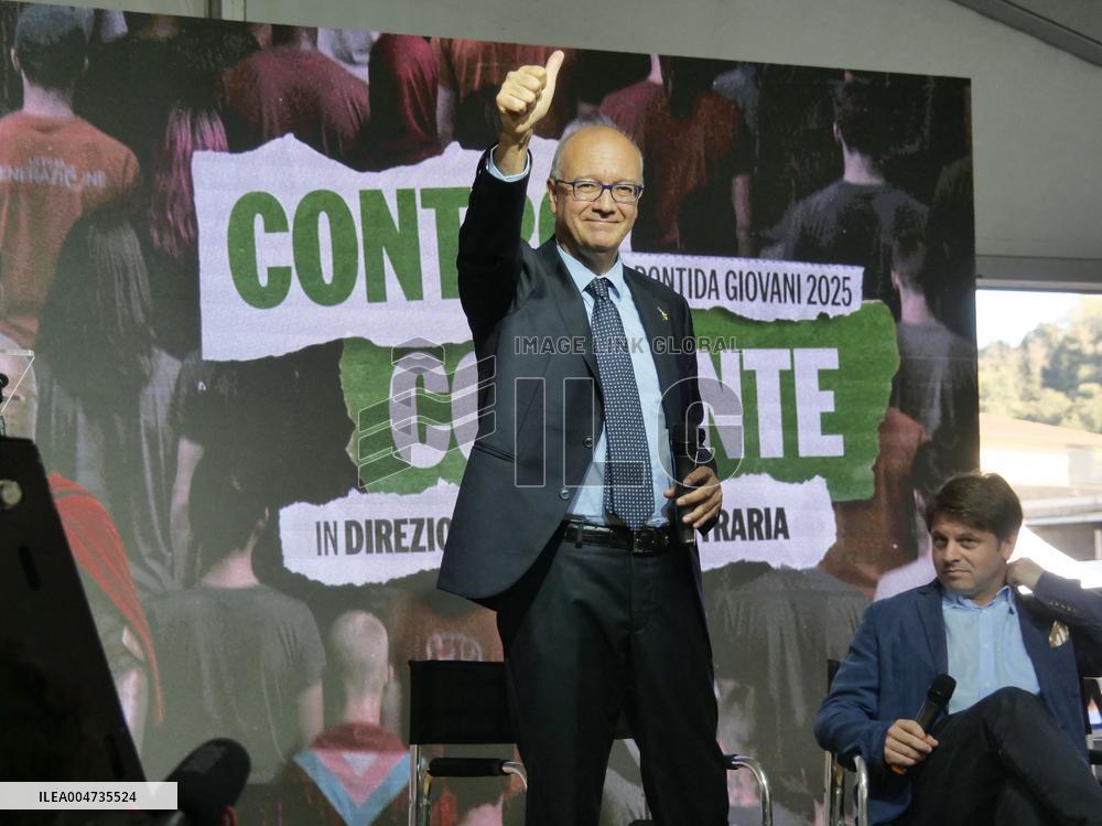 Meeting space organized by the young members of the Salvini League - Pontida